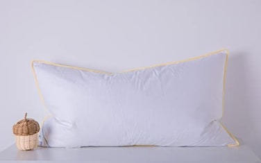 Eastwarmth King Goose Down Feather Soft Pillows One Pillow 100 Cotton Supportive Cool Bed Pillows for Back Side Stomach Sleepers