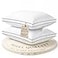 LANE LINEN King Pillows 2 Pack 20x36 Firm Pillow for Side Sleepers Hotel Quality Pillow Down Alternative Fill Cooling Bed Pillows for Sleeping Soft Fluffy Medium Firm Support White