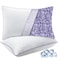 MOLCLCUY Memory Foam Pillows Standard Size Set of 2 Adjustable Cool Pillow for Side Back Stomach Sleepers Luxury with Washable Cover