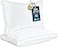 Utopia Bedding Bed Pillows for Sleeping Standard Size White Set of 2 Soft Fluffy Pillow with Down Alternative Filling Cooling Hotel Quality Gusseted Pillow for Back Stomach or Side Sleepers