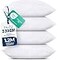 Utopia Bedding Throw Pillows Set of 4 White 14 x 22 Inches Down Alternative Pillows for Bed Sofa and Couch Fluffy Decorative Stuffer Pillow for Indoors Outdoors