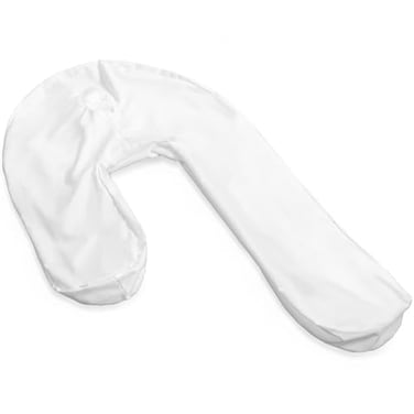 DMI Protective Pillowcase for the Side Sleeper Pillow Extends Product Life of Pillow Protects Against Moisture Stains Zipper Snap Enclosure White