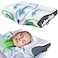 Derila Cervical Queen Size Pillow for Sleeping Support Pillow for Side Back Stomach Sleepers Contour Best Bed Pillows for Sleeping 236 x 134 x 43