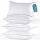 JOLLYVOGUE King Size Pillows Set of 4 for Sleeping Soft and Supportive Bed Pillows with Down Alternative Filling for Side and Back Sleepers Hotel Collection