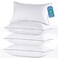 JOLLYVOGUE King Size Pillows Set of 4 for Sleeping Soft and Supportive Bed Pillows with Down Alternative Filling for Side and Back Sleepers Hotel Collection