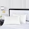 kate spade new york Noel SoftMedium 20 x 28 Adjustable Down Alternative Pillow 300 Thread Count Cotton Cover Best for Back or Stomach Sleepers Queen White