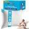 Xtreme Comforts Memory Foam Pillows GREENGUARD Certified Adjustable Shredded Foam Fill for Personalized Support Bed Pillows for Side Back Stomach Sleepers Removable Cover Standard Size