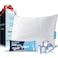 QUTOOL Cooling Pillow for Sleeping CertiPURUS Shredded Memory Foam King Pillow Set of 1 Cool Pillow for Hot Sleepers Adjustable Firm Pillow for Side Back Stomach Sleepers Soft Yet Support White