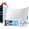 QUTOOL Cooling Pillow for Sleeping CertiPURUS Shredded Memory Foam King Pillow Set of 1 Cool Pillow for Hot Sleepers Adjustable Firm Pillow for Side Back Stomach Sleepers Soft Yet Support White