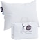 Lincove Signature 100 Natural Canadian White Down Luxury Sleeping Pillow 800 Fill Power 500 Thread Count Cotton Shell Made in Canada Standard Soft 1 Pack