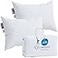 Lincove Cloud Natural Canadian Down Pillow White Luxury Sleeping Pillow 625 Fill Power 500 Thread Count Cotton Shell Made in Canada King Firm 2 Pack