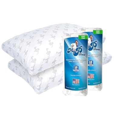 MyPillow Bedding Bed Pillows for Sleeping King Size Set of 2 Gusseted for Back Stomach or Side Sleepers My Pillow Premium Pillow King Firm