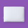 Purple DreamLayer Pillow Standard Size MultiLayered GelFlex Grid MicroAir Foam for Support Pressure Relief Customizable Height with Removable Foam Booster Layers