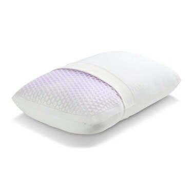 Purple GridCloud Pillow DownAlternative Pillow GelFlex Grid for Soft Support Pressure Relief for Side Sleepers AlwaysFluffy SiliconeCoated Fill Breathable MoistureWicking Cover Standard