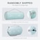 urnexttour Travel Pillow and Blanket Set Neck Pillows Soft Blankets with Sleep Mask Travel Essentials for Airplane Car Memory Foam Blue Green
