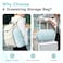 urnexttour Travel Pillow and Blanket Set Neck Pillows Soft Blankets with Sleep Mask Travel Essentials for Airplane Car Memory Foam Blue Green