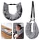 Eppyyo Stuffable Travel Pillow for Extra Luggage Velvet Travel Neck Pillow Storage Bag with Adjustable Neck Size Fits About 6 TShirts Travel Essentials Multifunctional Sleeping Rest Cushion