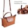 RYYXZXL Leather Purse Straps Replacement Shoulder Strap Leather Adjustable Crossbody Strap Suitable for Long champ HandbagsBrowngold Hardware