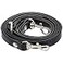 RAYNAG Adjustable Purse Strap Replacement Leather Handbag Shoulder Strap Replacement with Silver Metal Swivel Hooks Black