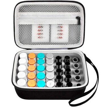 GWCASE Case Compatible with Silhouette for Cameo Auto Blades 35pcs Tool Organizer Container for Rotary Kraft AutoBlade Pen Holder Punch Blades Tools Adapter Set Box Only