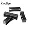 CooBigo 5pcs Plastic 2 Keeper Belt Loop Square Buckles Strap Webbing Leather Craft Accessories FLC098B