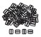 Shapenty 34 Inch 20mm Inner Length Plastic Triglide Slides Button Bulk Adjustable Webbing Triglides Slider Buckle for Belt Backpack Bags Sewing 50PCS