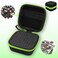 Thowapou 81 Holes Nail Drill Bit Holder Nail Bits Display Organizer Container Waterproof Portable Organizer Bag Efile Nail Bits Professional Nail File Bits Manicure Tools Green ONLY CASE