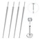 Lyuxzad Piercing Taper 4Pcs 16G Piercing Changing Tool Threadless Piercing Taper Insertion Tool Piercing Threader Tool Insertion Pin Screw On Piercing Tools for Changing Jewelry Belly Lip Eyebrow Tong