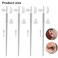 Lyuxzad Piercing Taper 4Pcs 16G Piercing Changing Tool Threadless Piercing Taper Insertion Tool Piercing Threader Tool Insertion Pin Screw On Piercing Tools for Changing Jewelry Belly Lip Eyebrow Tong