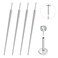 Lyuxzad Piercing Taper 4Pcs 16G Piercing Changing Tool Threadless Piercing Taper Insertion Tool Piercing Threader Tool Insertion Pin Screw On Piercing Tools for Changing Jewelry Belly Lip Eyebrow Tong