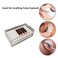 LIXIMMAZN 2 Layers Acrylic Eyelash Pallet Organizer Box Grafting Eyelash Clear Makeup Display Container for False lashes Transparent Storage Case White