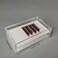 LIXIMMAZN 2 Layers Acrylic Eyelash Pallet Organizer Box Grafting Eyelash Clear Makeup Display Container for False lashes Transparent Storage Case White