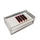 LIXIMMAZN 2 Layers Acrylic Eyelash Pallet Organizer Box Grafting Eyelash Clear Makeup Display Container for False lashes Transparent Storage Case White