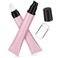 Didiseaon 2Pcs Empty Soft Squeeze Tubes 20g Essential Oil Roller Ball Tube with Ceramic Cover Pump Head for Lip Gloss
