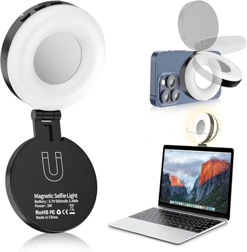 aiknowfoto Aiknowfoto Magnetic Selfie Light Phone Selfie Ring Light With iPhone Magsafe 3in1 Magnetic