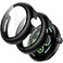JETech Case with Screen Protector for Google Pixel Watch 3 2024 45mm Builtin 9H Tempered Glass Film Hard PC Bumper Full Coverage Protective Cover 2Pack Black