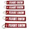 Rotary13B1 FLIGHT CREW RedWhite 5pcs Keychains