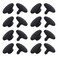 Deshionew 8 Sets Replacement Rivets Clogs Shoe Strap Repair Fastener Button Black Rivets for Beach Shoes 16mm