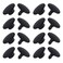 Deshionew 8 Sets Replacement Rivets Clogs Shoe Strap Repair Fastener Button Black Rivets for Beach Shoes 16mm