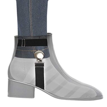 Boncas Improved Adjustable Elastic Boot Clips Boot Straps Pant Clips Stirrups Leg Straps Keeping Your Pants Tucked