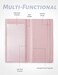 Yarnic Checkbook Cover for Personal Checkbook Checkbook Holder with Pen Holder Builtin Clear Plastic Divider for Duplicate Checks Baby Pink