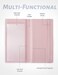 Yarnic Checkbook Cover for Personal Checkbook Checkbook Holder with Pen Holder Builtin Clear Plastic Divider for Duplicate Checks Baby Pink