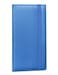 Yarnic Checkbook Cover for Personal Checkbook Checkbook Holder with Pen Holder Builtin Clear Plastic Divider for Duplicate Checks Blue