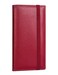Yarnic Checkbook Cover for Personal Checkbook Checkbook Holder with Pen Holder Builtin Clear Plastic Divider for Duplicate Checks Dark Red