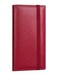 Yarnic Checkbook Cover for Personal Checkbook Checkbook Holder with Pen Holder Builtin Clear Plastic Divider for Duplicate Checks Dark Red