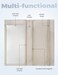 Yarnic Checkbook Cover for Personal Checkbook Checkbook Holder with Pen Holder Builtin Clear Plastic Divider for Duplicate Checks Sand