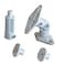 VideoSecu 2 White Universal Satellite Speaker MountsBrackets for Walls and Ceilings BS3 White 2 Pack