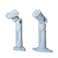 VideoSecu 2 White Universal Satellite Speaker MountsBrackets for Walls and Ceilings BS3 White 2 Pack