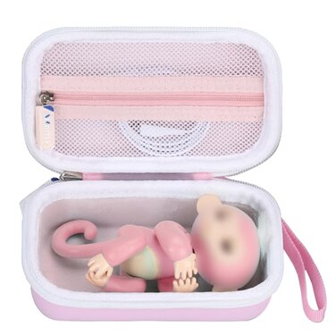 worfty Case for Fingerlings Monkey 2023 New Interactive Monkey Reacts to Touch Case Only Pink