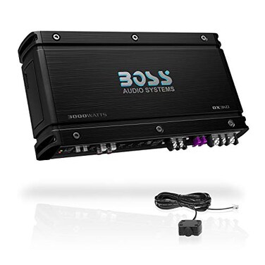 BOSS Audio OX3KD Onyx Model 3000 Watt High Output Monoblock Full Range Class D Amplifier with Variable Low Pass Crossover and Remote Control